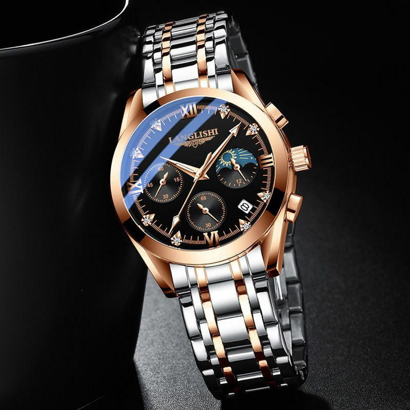 Longlis Nouveau calendrier lumineux à Longlis Montre masculin pour les étudiants pour hommes en cuir