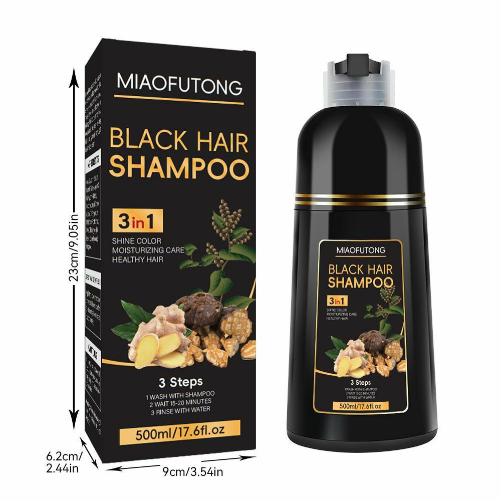 Shampooing colorant noir, rouge et brun  de la marque Miaofutong.