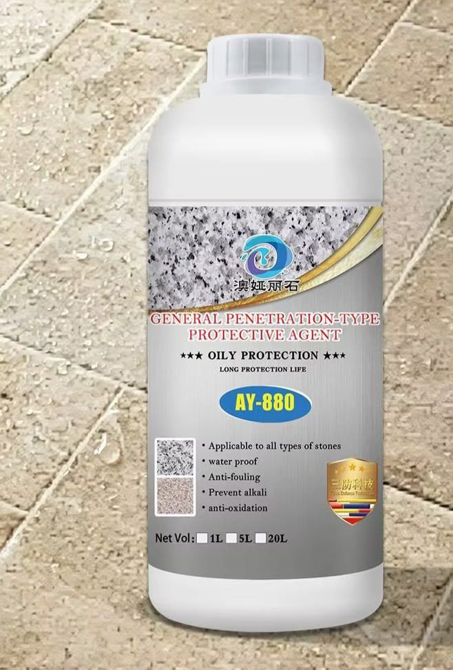 Agent protecteur pénétrant AY-880 - agent d'entretien de la pierre imperméable, résistant aux alcalis et aux taches