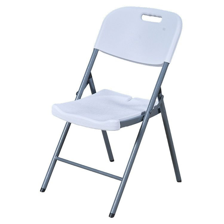 Chaise pliante moulée par soufflage, chaise de salle à manger simple, dossier portable, chaise pliante de formation en plastique de camping en plein air de bureau simple