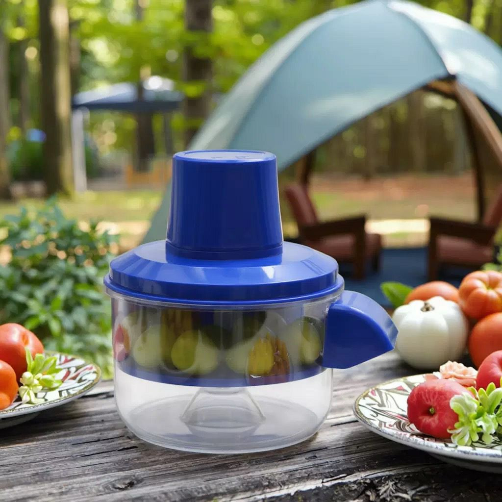 Un éplucheur électrique automatique pour petits fruits et légumes, comme les raisins, les tomates cerises et l'ail.